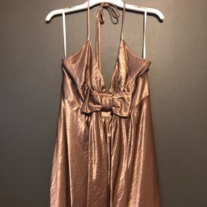 Bronze cocktail dress